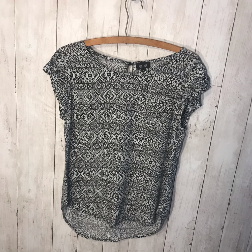 Jones And Co Aztec Design Blouse Size Small